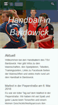 Mobile Screenshot of handball-bardowick.de
